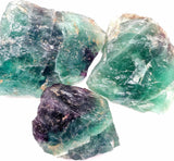 Simurg Raw Fluorite Stone 1lb ''A'' Grade Rainbow Fluorite Rough Crystal - Green Fluorite Rocks for Cabbing, Tumbling, Cutting, Lapidary, Polishing, Reiki Crystal Healing