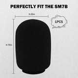 Boseen Microphone Cover for Shure SM7B, Mic Cover Foam Microphone Windscreen Compatitable with SM7B Professional Mic Foam for SM7B Recording Condenser Microphones