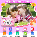 Kids Camera Toy, masterbee Children Camera Toys for Kids Age 3-12, Christmas/Birthday Gifts for Girls, 1080P HD Video Kids Digital Camera, Gift for 3 4 5 6 7 8 9 10 11 12 Year Old Girl