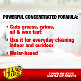 Krud Kutter KK012 Original Concentrated Cleaner Degreaser/Stain Remover with No Odor, 1 Gallon