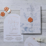 UNIQOOO Wax Seal Stickers - Eucalyptus Wedding Invitation Envelope Seal Stickers, 50 Pcs Self- Adhesive Ruse Orange Terrecotta Stickers, Perfect for Invitation, Christmas, Gift Wrapping, Party