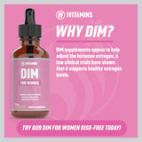 Dim Supplement Women | Dim | Estrogen Supplement for Women | Dim Supplement | Dim for Women | Dim Supplement for Women | Acne Supplements | Acne Supplements for Women | 1 fl oz: Orange Flavor