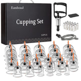 Cupping Therapy Set, 32 Cups Sets, Massage Back, Pain Relief, Physical Therapy, Chinese Cupping kit with Vacuum Pump - Massage Cupping Cup for Massage Therapists–Improve Your Health & Wellness