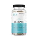 PUR Wellness Elevate Nootropic Brain Supplement for Focus Clarity Memory Mood, 8 Mushroom Blend, Ginkgo Biloba, Ashwagandha, Magnesium for Natural Energy, Caffeine-Free for Concentration