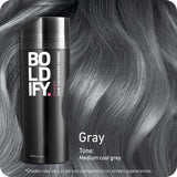 BOLDIFY Hair Fibers (56g) Fill In Fine and Thinning Hair for an Instantly Thicker & Fuller Look - Best Value & Superior Formula -14 Shades for Women & Men - GREY