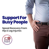 Plus Size Hip Brace Thigh Compression Sleeve | Hip Sciatica Pain Relief Device Brace | Hamstring & Groin Compression Sleeve Wrap | Sciatic Nerve Relief | Hip Support Brace for Women & Men | LG / LEFT