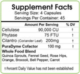 PURADYME Cellulase Individual Enzyme - 180 Capsules