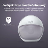 Elvie Curve Manual Wearable Breast Pump | Hands-Free, Kick-Proof, Portable Silicone Pump That Can Be Worn in-Bra for Gentle, Natural Milk Expression | Breast Feeding Essentials White