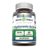 Amazing Formulas Hyaluronic Acid Supplement | 200 Mg | 60 Capsules | Non-GMO | Gluten Free | Made in USA