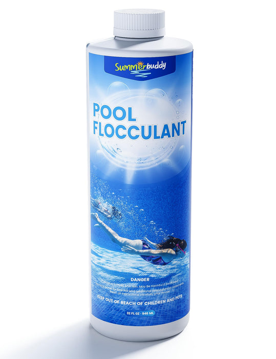 SUMMERBUDDY Swimming Pool Flocculant, Easy to Use，Works with Any Pool Type