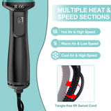 Lopeie Hair Dryer Brush Blow Dryer Brush in One, Hot Air Brush 4 in 1 One Step Hair Dryer and Styler Volumizer with Negative Ion for Drying, Straightening, Curling, Salon for All Hair Types