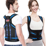 PEMEME Posture Corrector for Women and Men - Adjustable Back Brace for Pain Relief - Enhances Posture and Provides Lumbar Support - Upper and Lower Back Straightener - Breathable Back Support (Large)