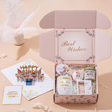 Birthday Gifts for Women,Happy Bath Set Relaxing Spa Gift Baskets Ideas Her, Sister, Female Friends, Coworker, Unique Gifts for Women Who Have Everything