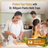 Dr. Killigan's Premium Pantry Moth Traps with Pheromones Prime, Indian Meal Moth Traps for House, How to Get Rid of Moths in House (6 Count, Blue)