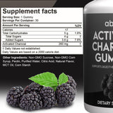 Abvite Plant-Based Activated Charcoal Gummies, Gas and Bloating Relief, Organic Charcoal. Anti-Bloating, Detox Supplement for Men and Women and Kids. 30-Day Supply.