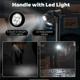 Walking Cane with LED Light: Ohuhu Folding Cane for Men Women Foldable Walking Stick with Strap Portable Adjustable Lightweight Free Standing Canes with Carrying Bag for Fathers Mothers