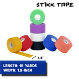 STIKK Athletic Tape - 8pk Multi Color Athletic Tape - 1.5'' x 15 yards - Athletic Tape for Stabilizing, Supporting Muscles and Joints - Athletic Training Supplies to Safeguard Against Sports Injuries