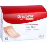 DRACOPOR DracoPor 7.2 cm x 5 cm skin color soft sterile wound dressing, 25 pcs. wound dressings