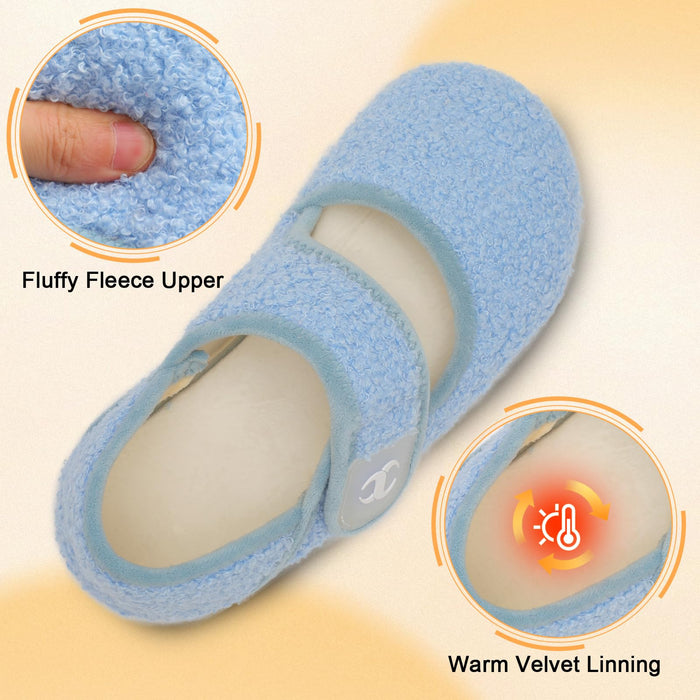 Diabetic Socks Slippers for Women Barefoot House Shoes Adjustable Wide Slippers Shoes Non-Slip Elderly Women Senior Mom Essentials Slippers Slip on House Slippers Size