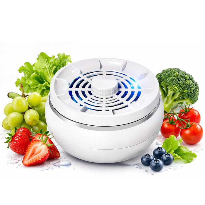 Fruit and Vegetable Washing Machine, Upgrade Portable Wireless Fruit Cleaner Device 3600mAH 4 Modes 3 Minutes of Deep Cleansing for Fruits Vegetables Meat and Tableware (White)