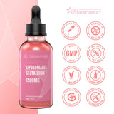 Starehonorr Liposomal Glutathione Liquid 1500 mg, Reduced Glutathione, 2.02 oz
