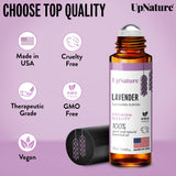 UpNature Lavender Essential Oil Roll On - Aromatherapy Lavender Oil for Sleep, Stress Relief, & Relaxation