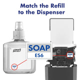 PURELL Brand CLEAN RELEASE Technology (CRT) HEALTHY SOAP Naturally Clean Foam, Fragrance Free, 1200 mL Refill for PURELL ES6 Automatic Soap Dispenser (Pack of 2) - 6470-02-Manufactured by GOJO, Inc.