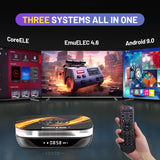 Super Console X3 Plus Retro Game Console with 65000+Games,EmuELEC 4.6/Android 9.0/Video and Audio System,2.4G+5G,Video Game Console Compatible with 40+Emulators