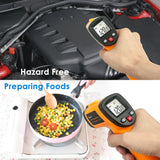 Helect (NOT for Human) Infrared Thermometer, Non-Contact Digital Laser Temperature Gun -58°F to 1022°F (-50°C to 550°C) with LCD Display