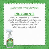 ECOS® Non-Toxic Fruit + Veggie Wash: 22oz Spray Bottle by Earth Friendly Products (Pack of 2)