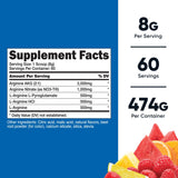 Nutricost L-Arginine Complex (Fruit Punch, 60 Servings) - Gluten Free, Non-GMO
