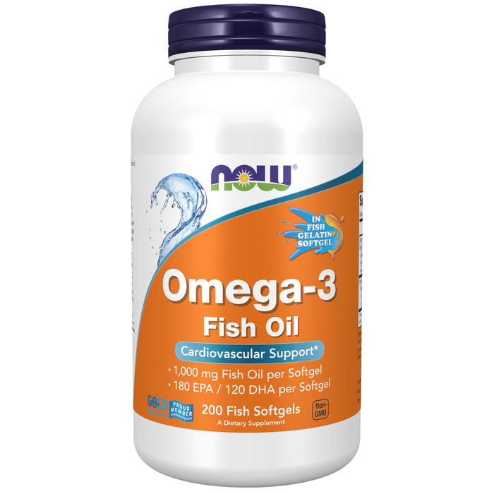 Omega-3 Fish Oil Softgels - Supports Overall Wellness