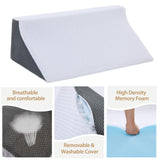 Touchutopia Wedge Pillow for Sleeping, Side Sleeper Body Back Positioners for Back Pain, Preventing Bedsores, After Surgery, Pregnancy Support, Ankle Support, Bed Wedge Pillow for Side Sleepers