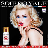 Soie Royale Hair Care Face Body 300 ml Organic Extract of Royal Lily Silk Proteins Vitamins E-F Nourishes Moisturises Detangles with Intensive Shine without Alcohol