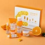 LAIKOU Skin Care Set Vitamin C Women Beauty Gift Sets Skin Care Kit with Cleanser, Toner, Serum, Eye Cream, Face Cream Travel Kit for Women Teen Girls Mom Daughter Birthday TSA-friendly Sizes 5pcs…