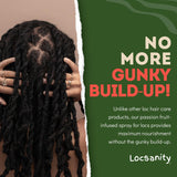 Locsanity Daily Moisturizing Spray for Dull, Dry Locs – Jumbo Size Passion Fruit Hair and Scalp Moisturizer for Dreadlocks, Sisterlocks, Microlocks, Braids to Control Oil and Frizz (32 fl oz)