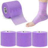 OK TAPE Pre Wrap Tape (4-Rolls) - Athletic Foam Underwrap for Sports, Protect for Ankles Wrists Hands and Knees, 2.75 Inches x 30 Yards - Purple