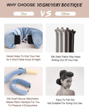 Heatless Hair Curler Overnight Curls Blowout Rods Headband No Heat Curlers to Sleep in Large Rods Hair Rollers Blowout Look for Short Hair Styling Tools Silk Hair Wrap Curling Set Blue