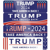 4 PCS Trump Car Magnets 2024 Trump Take America Back Elect President Donald Trump 2024 Election Patriotic Highly Reflective Magnetic Bumper Stickers