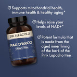 Dr. Mercola, PAU d'Arco, 60 Servings (120 Capsules), Non GMO, Soy-Free, Gluten Free