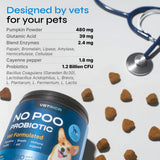 Probiotics for Dogs - Probiotic Chews for Dogs - Coprophagia Deterrent for Dogs - Dog Probiotics for Digestive, Gut, Dental Health - No Poo Chews for Dogs with Enzymes & Pumpkin Powder Supplements