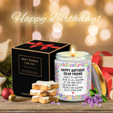 LOTICONA Happy Birthday Gifts for Women, Best Friends, BFF Friendship Gifts for Women Funny Gifts for Women, Best Friends, Her, Sister, Female, Coworker, Girlfriend, Bestie Christmas Candles Gifts