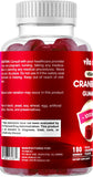 Vitabod Cranberry Gummies Urinary Tract Health Supplement - 1000mg - 180 Pectin Based Gummies