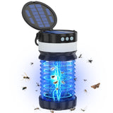 Solar Bug Zapper Outdoor Waterproof fly traps for indoors mosquito zapper gnat killer indoor wasp trap (blue-4800V)