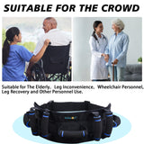 Gait Belt (300lbs) Transfer Belt with 7 Handles, Gate Belt Quick Release Buckle Anti-Slip Function, Medical Nursing Safety Patient Assist for Elderly, Seniors, Bariatric, Physical Therapy