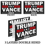 Trump Vance 2024 Flag For President Flag Double Sided 3x5 Outdoor- 3Ply 240D 4 Rows Stitched- Donald Trump Take America Back Flags Banner - UV Fade Resistant With Canvas Header & 2 Brass Grommets