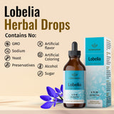 HERBAMAMA Lobelia Tincture - Organic Lobelia Herb Liquid Drops - Alcohol-Free - Vegan Supplement - 4 fl oz