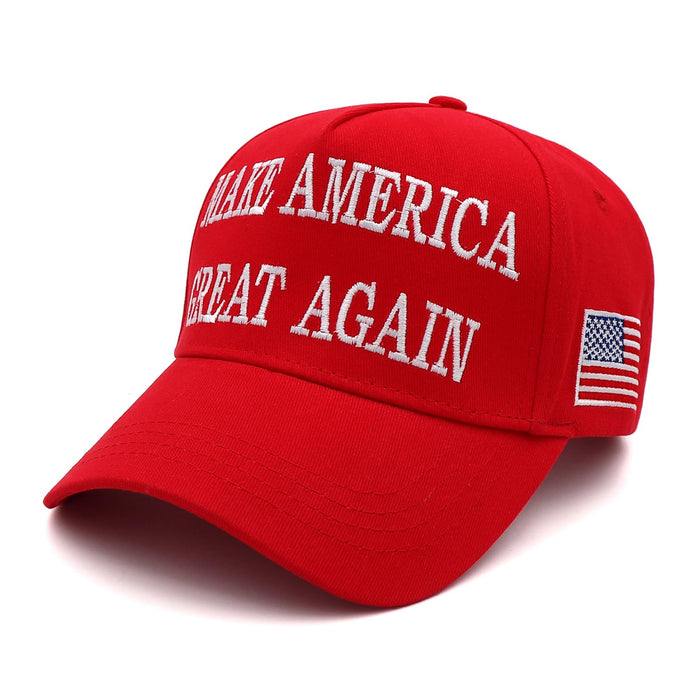 MAGA Hat Trump Hat 2024 45-47 Trump Merchandise Make America Great Again Hat Donald Trump USA Flag Baseball Cap Redblack