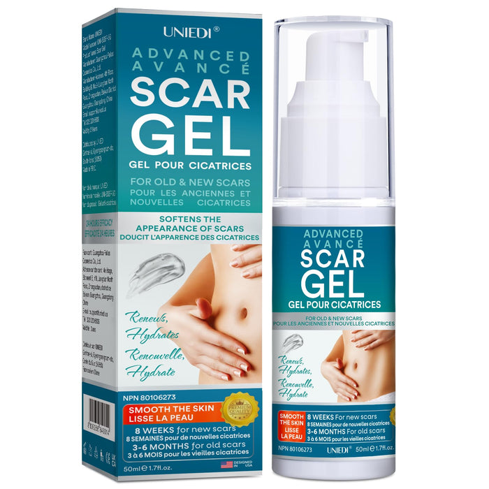 Scar Gel, Scar Cream, Advanced Scar Gel for Surgical Scars, Scar Cream for Surgical Scars, C-Section, Tummy Tuck, and Keloid 50g