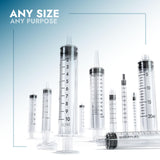 BH Supplies 1ml Luer Lock Tip Syringes (No Needle) - Sterile, Individually Wrapped - 100 Syringes